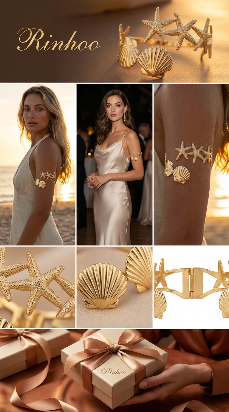 Mermaid Essence Textured Sea Star Cuff Gemini 1772849953